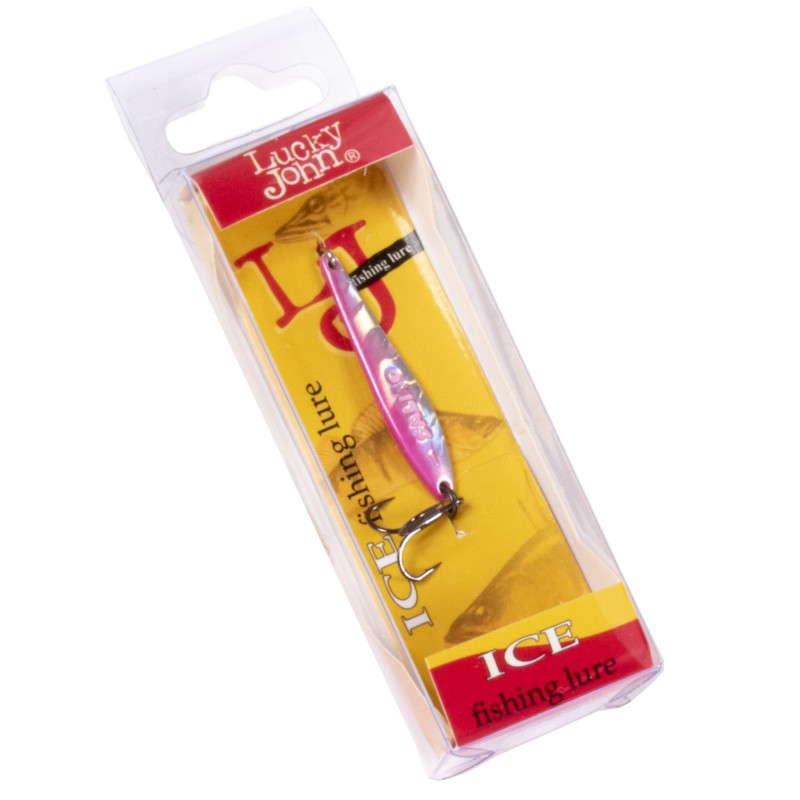 Блесна вертикальная  Lucky John Model S-1, с тройником, 3,1 см, 1,5 гр, цвет 8274-PG