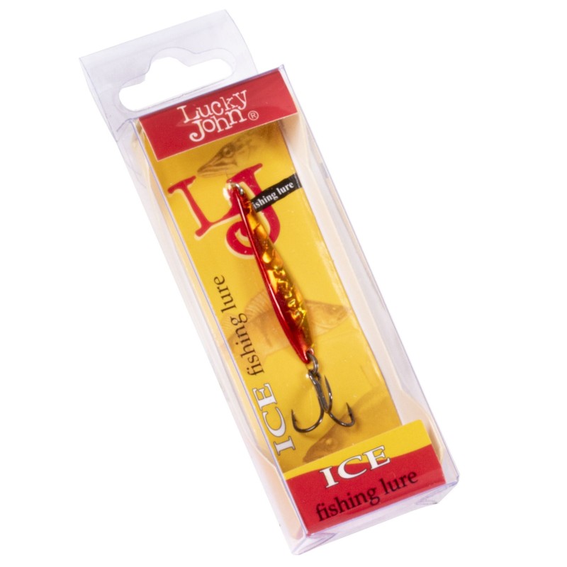 Блесна вертикальная Lucky John Model S-1, с тройником, 3,1 см, 1,5 гр, цвет 8274-RG