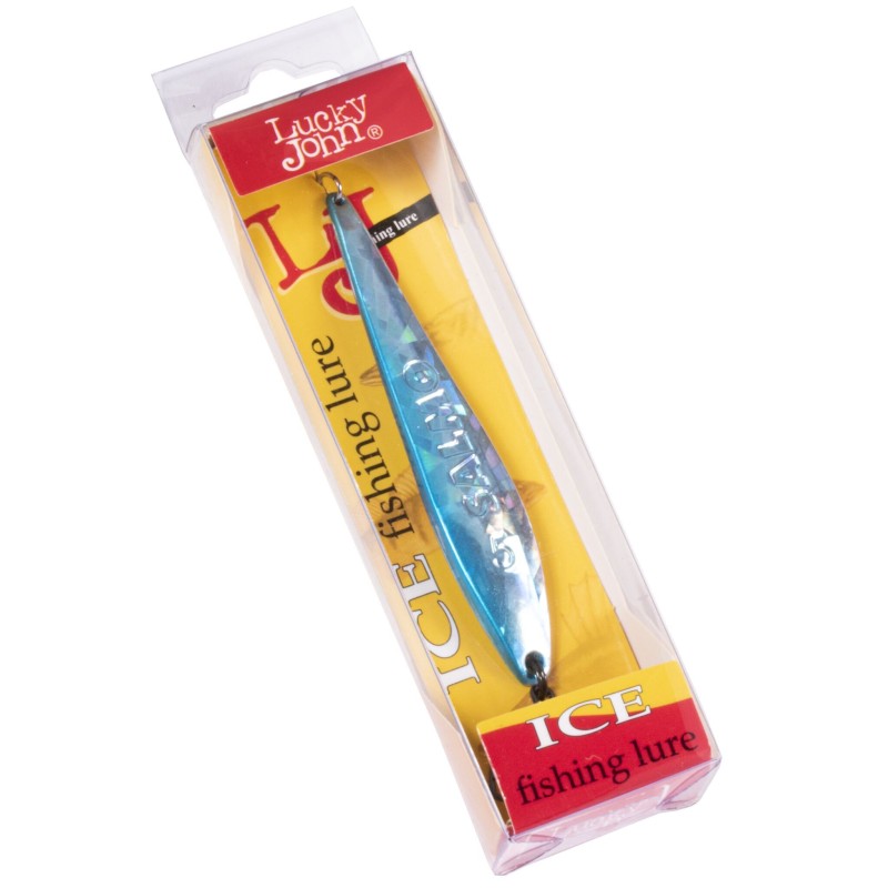 Блесна вертикальная Lucky John Model S-5, с тройником, 7.8 см,17 гр, цвет 8278-BI