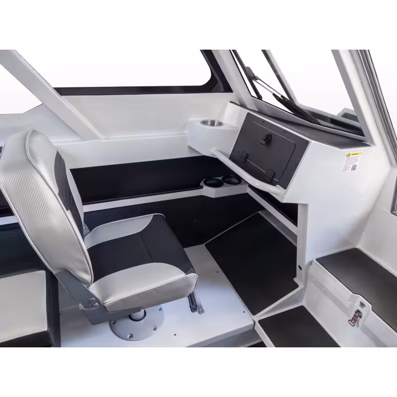 Лодка алюминиевая Vboats Yava XL COB с мотором Yamer EF 100