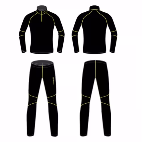 Костюм лыжный детский Fischer Fleece JR GR8133-100, флис, черный, 164  см