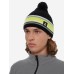 Шапка Fischer Reflect, акрил/шерсть, черный/желтый
