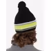 Шапка Fischer Reflect, акрил/шерсть, черный/желтый