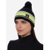 Шапка Fischer Reflect, акрил/шерсть, черный/желтый