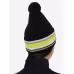 Шапка Fischer Reflect, акрил/шерсть, черный/желтый