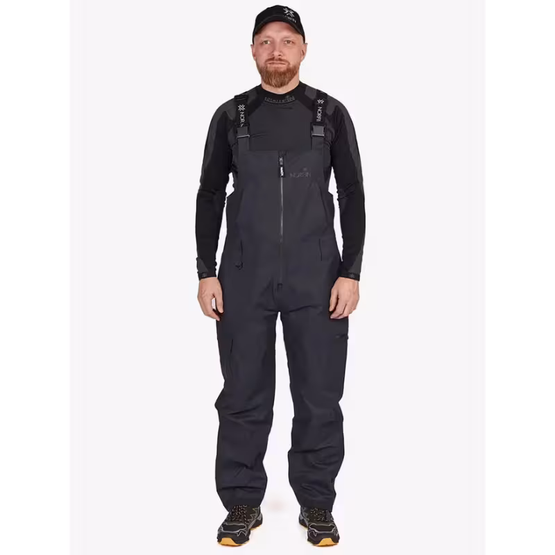 Полукомбинезон мужской Norfin Torren Pro, мембрана Toray Dermizax, черный, размер 48-50 (M), 172-178 см