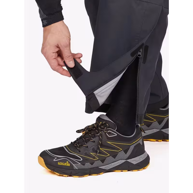 Полукомбинезон мужской Norfin Torren Pro, мембрана Toray Dermizax, черный, размер 48-50 (M), 172-178 см