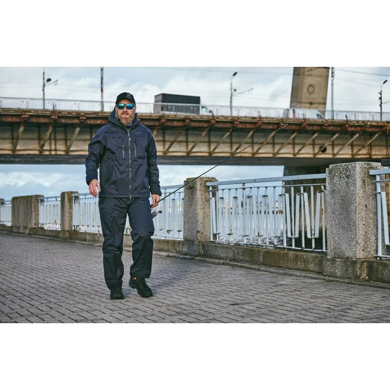 Полукомбинезон мужской Norfin Torren Pro, мембрана Toray Dermizax, черный, размер 48-50 (M), 172-178 см