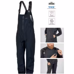 Полукомбинезон мужской Norfin Torren Pro, мембрана Toray Dermizax, черный, размер 52-54 (L), 176-182 см