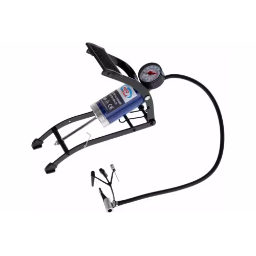 Насос автомобильный ножной с манометром AutoVirazh AV-030892