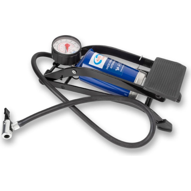 Насос автомобильный ножной с манометром AutoVirazh AV-030892
