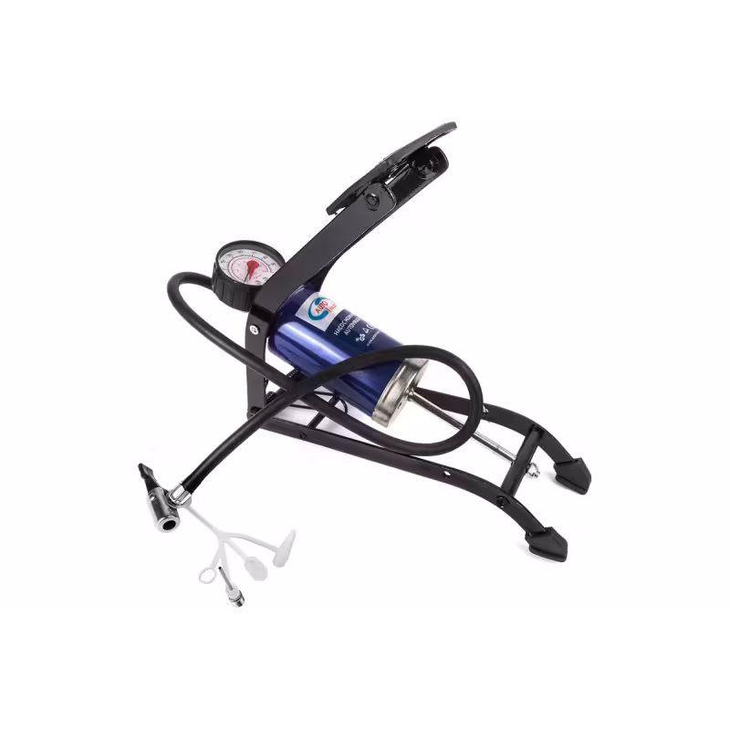 Насос автомобильный ножной с манометром AutoVirazh AV-030892