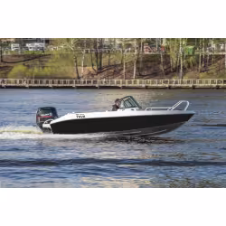Лодка алюминиевая Vboats Yava L BowRider с мотором Yamer EF100