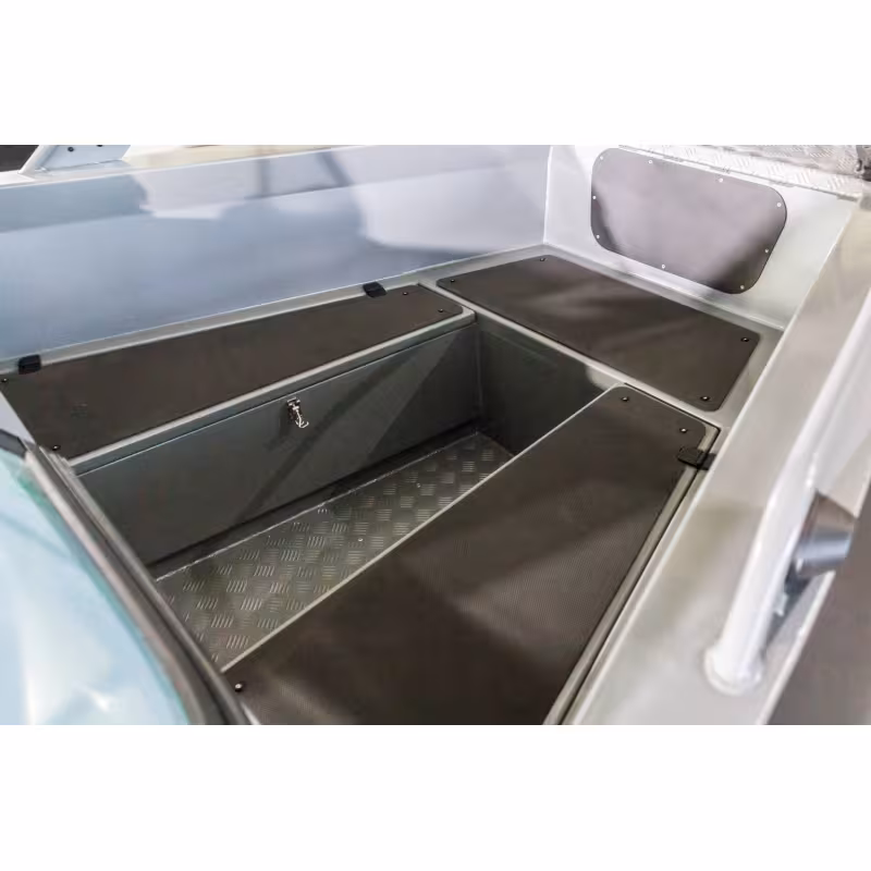 Лодка алюминиевая Vboats Yava L BowRider с мотором Yamer EF100