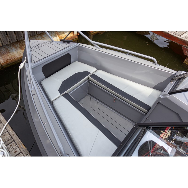 Лодка алюминиевая Vboats Yava L BowRider с мотором Yamer EF100