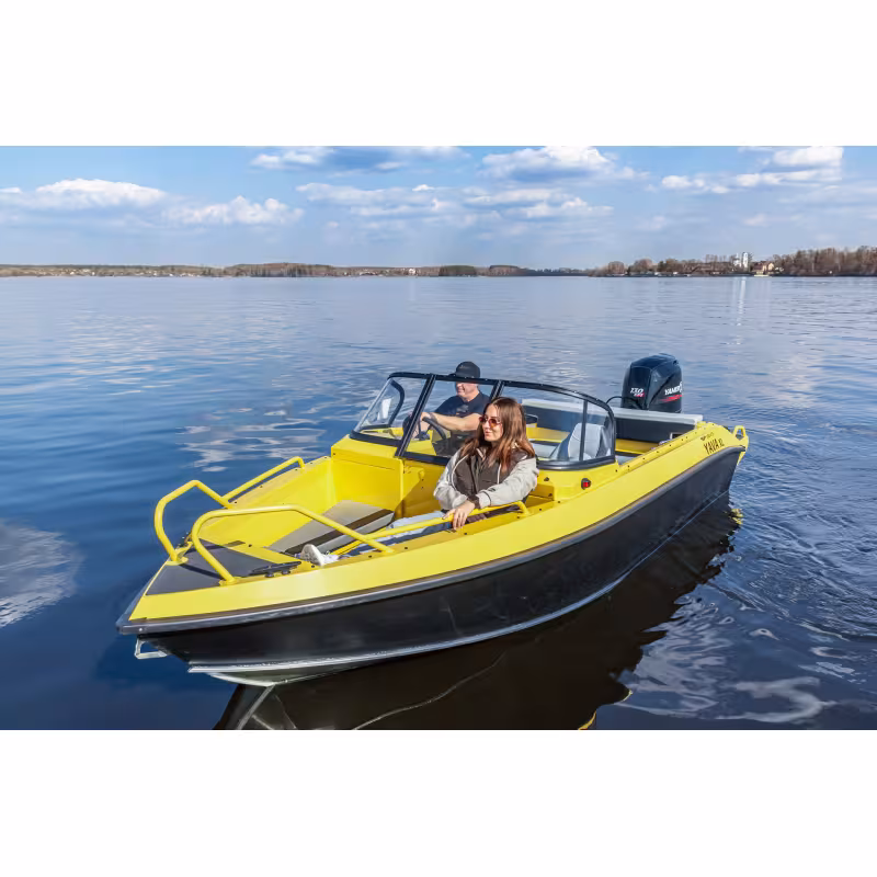 Лодка алюминиевая Vboats Yava XL BowRider