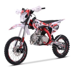 Питбайк Yacota H5 125 17/14, белый/красный