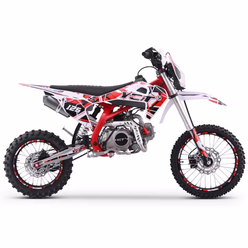 Питбайк Yacota H5 125 17/14, белый/красный