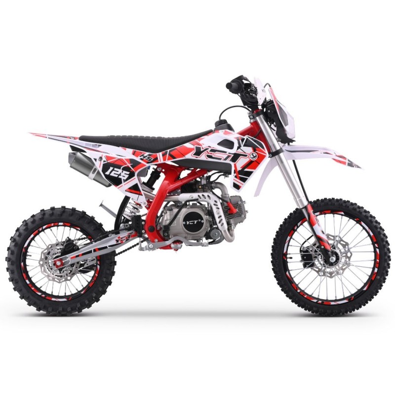 Питбайк Yacota H5 125 17/14, белый/красный