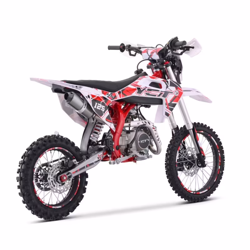 Питбайк Yacota H5 125 17/14, белый/красный