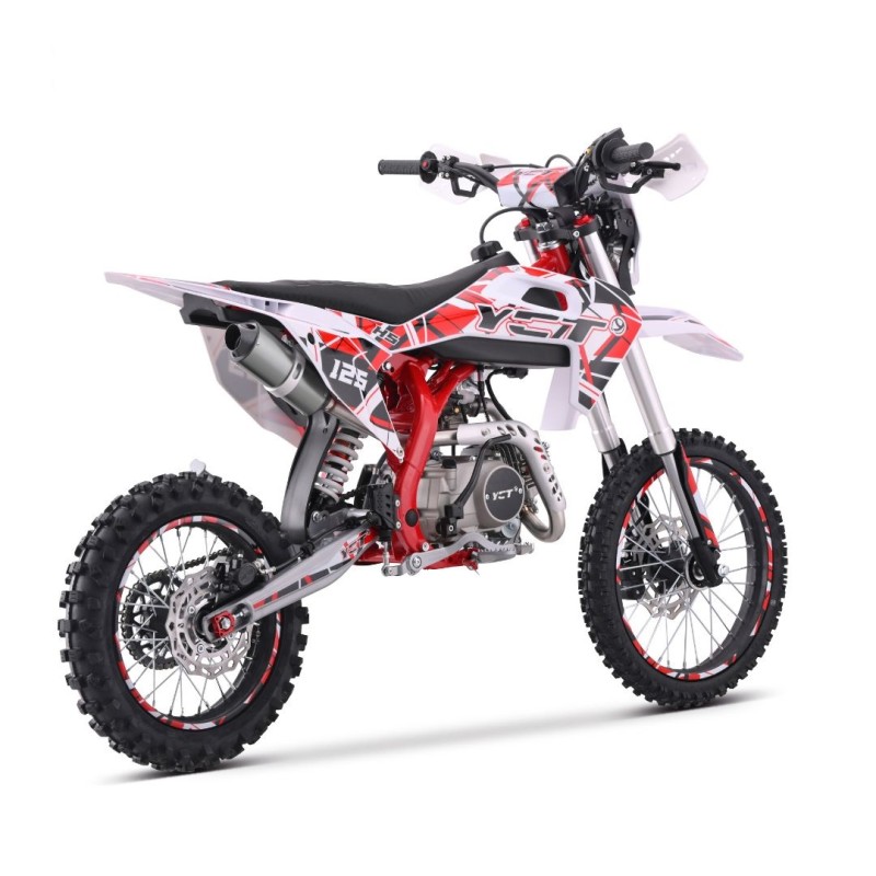 Питбайк Yacota H5 125 17/14, белый/красный