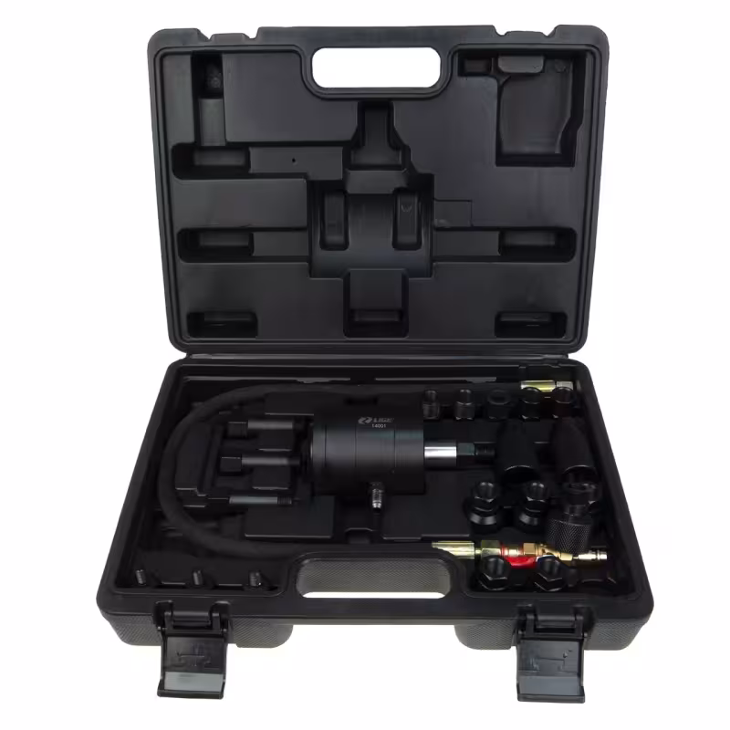 Cъемник дизельных форсунок Lige LG-14001, пневматический, 21 предмет