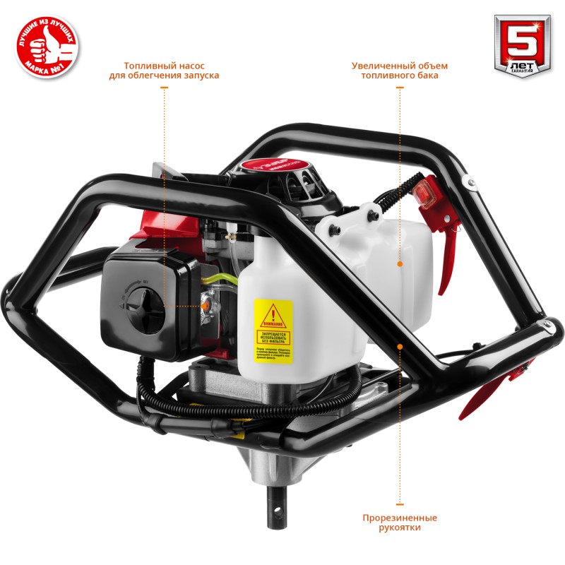 Мотобур со шнеком Зубр МБ2-300 Н