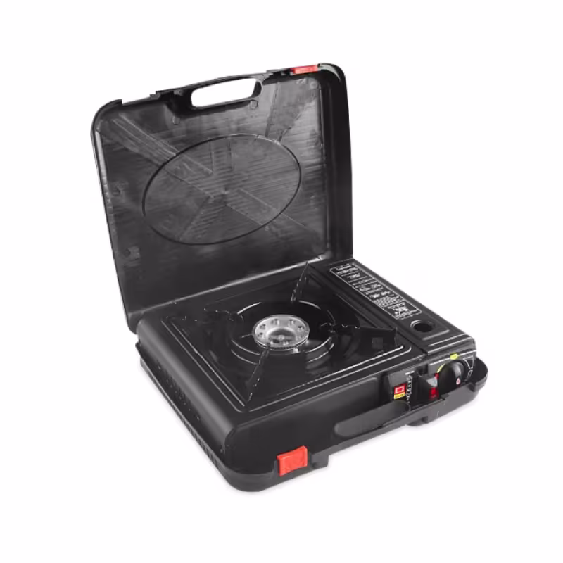 Плитка газовая портативная в кейсе AVS GS-02 с переходником