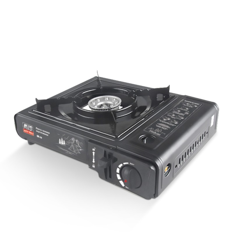 Плитка газовая портативная в кейсе AVS GS-02 с переходником