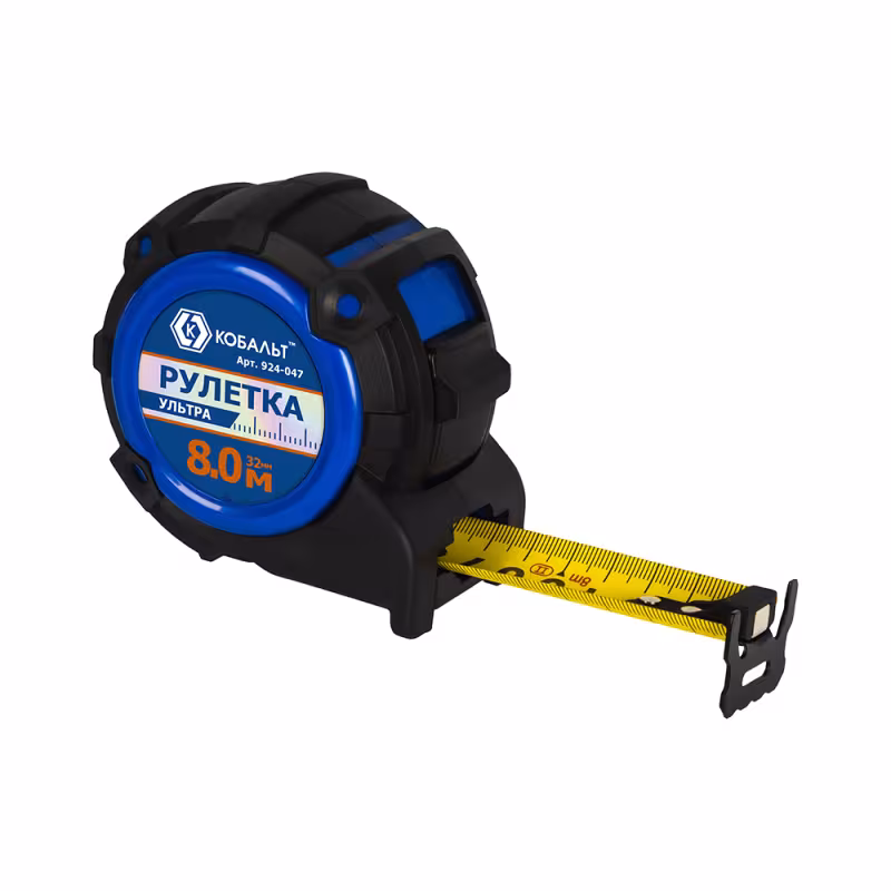 Рулетка строительная Кобальт Ультра 924-047, 8 м x 32 мм