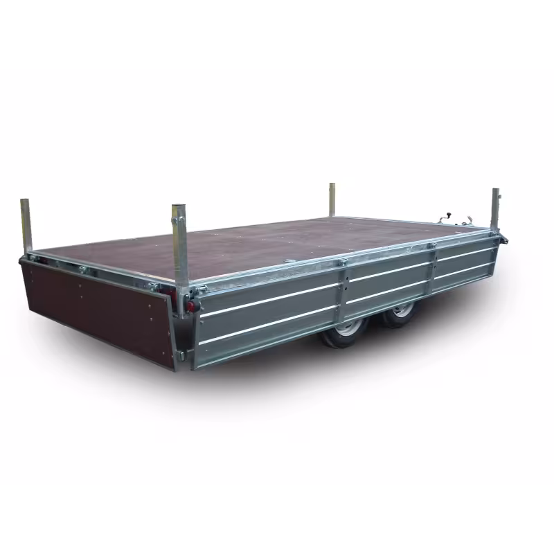 Прицеп бортовой двухосный Вектор ЛАВ 81013D с опорным колесом