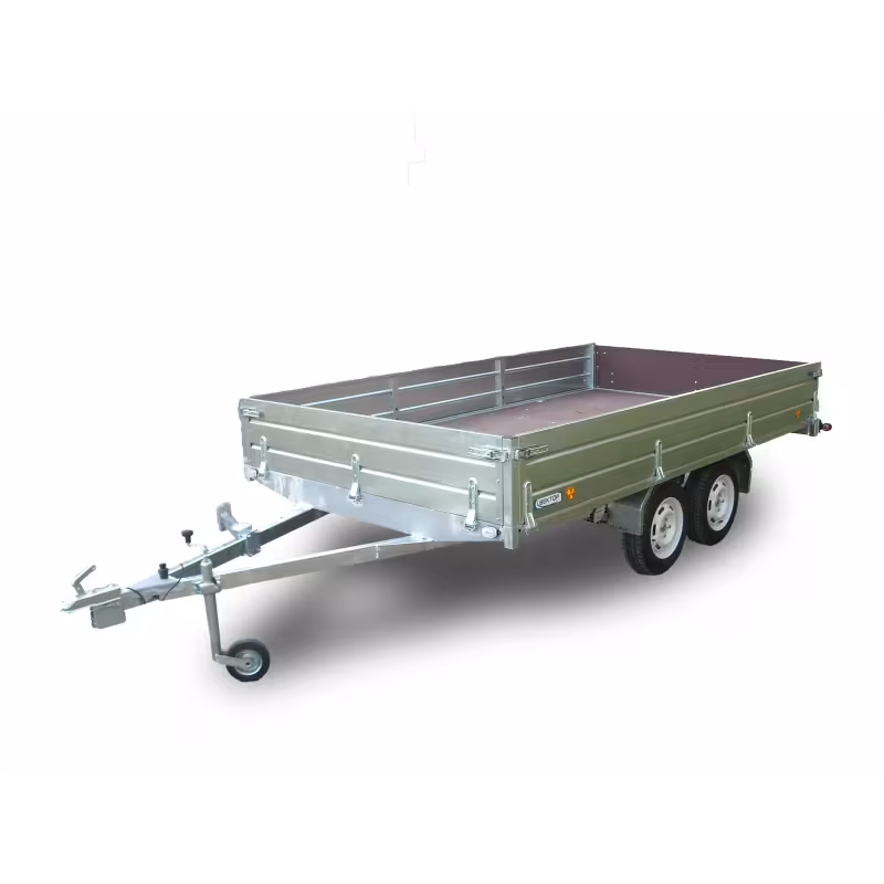 Прицеп бортовой двухосный Вектор ЛАВ 81013D с опорным колесом