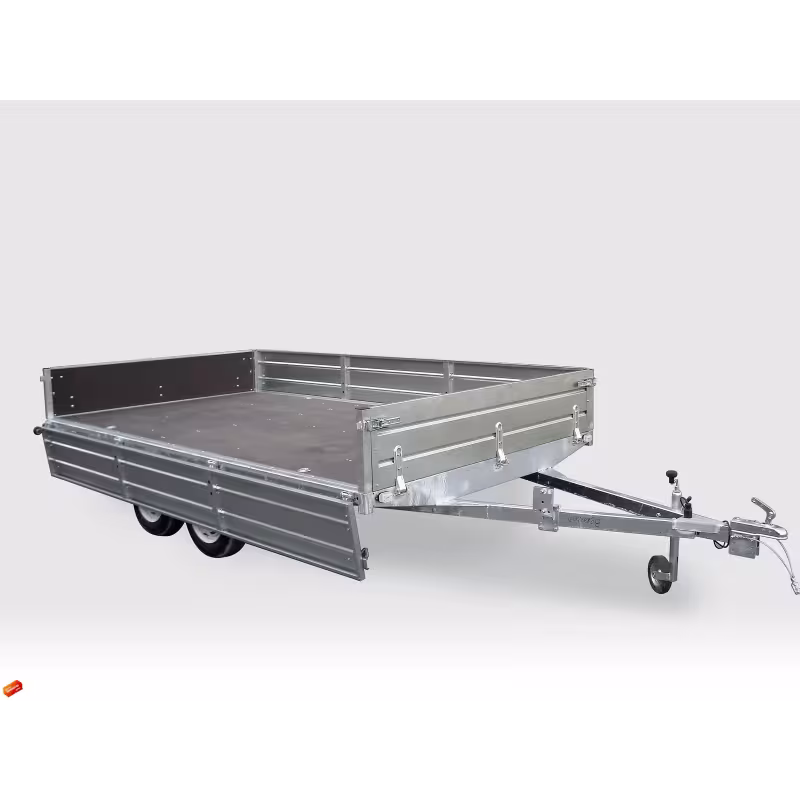 Прицеп бортовой двухосный Вектор ЛАВ 81013D с опорным колесом