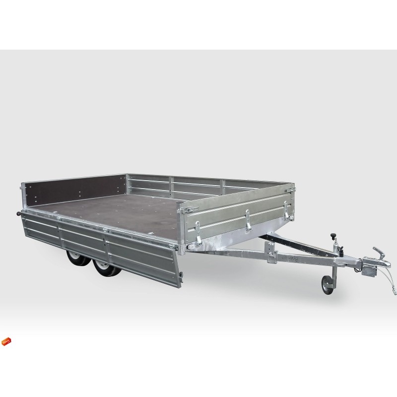 Прицеп бортовой двухосный Вектор ЛАВ 81013D с опорным колесом