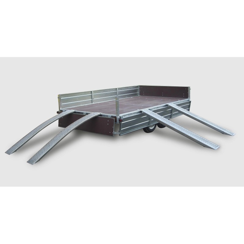 Прицеп бортовой двухосный Вектор ЛАВ 81013D с опорным колесом