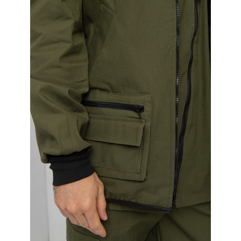 Костюм мужской Huntsman Тайга-3, ткань Палатка, хаки, размер 48-50, 182-188 см