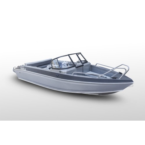 Лодка алюминиевая VBoats Yava XL Bowrider, серый