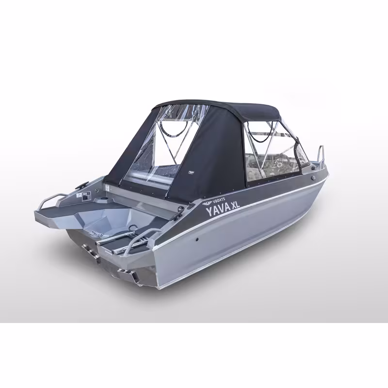 Лодка алюминиевая VBoats Yava XL Bowrider, серый