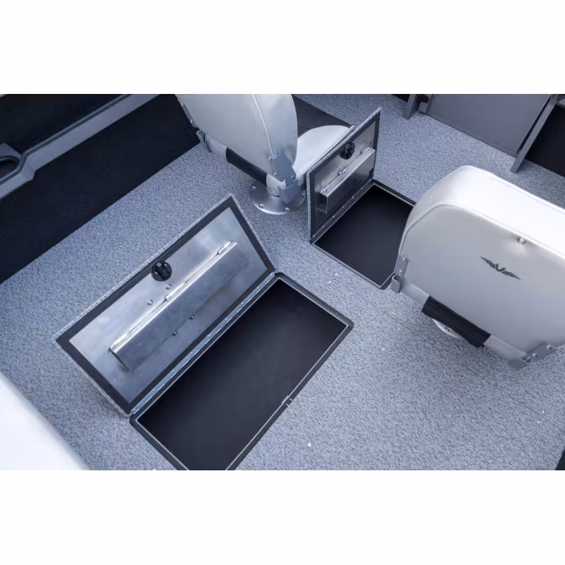 Лодка алюминиевая VBoats Yava XL Bowrider, серый