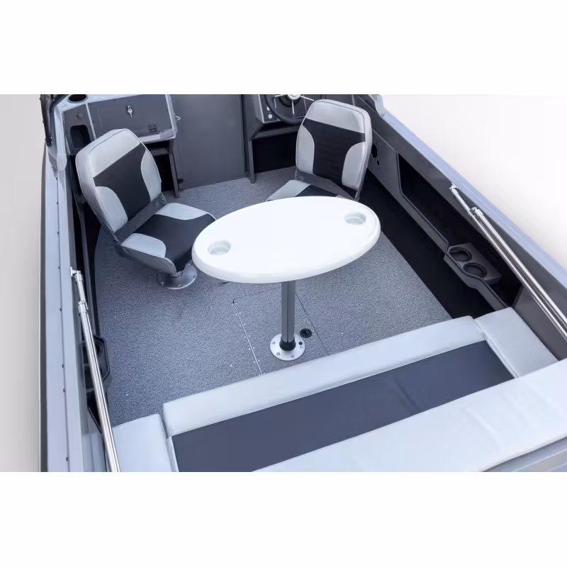 Лодка алюминиевая VBoats Yava XL Bowrider, серый