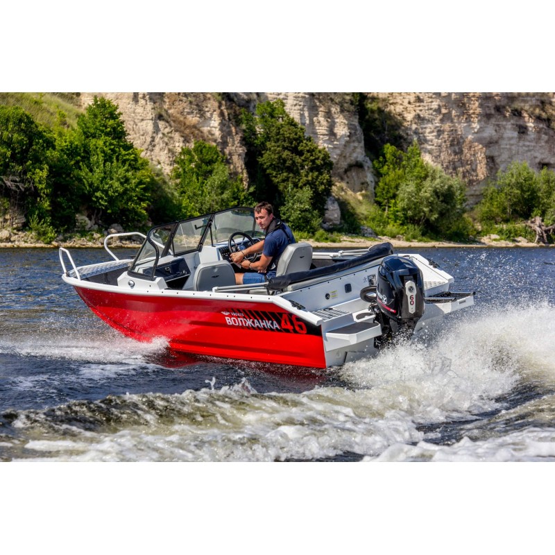 Лодка алюминиевая VBoats 46 Fish в комплекте с лодочным мотором Yamery EF60 FUEL-T