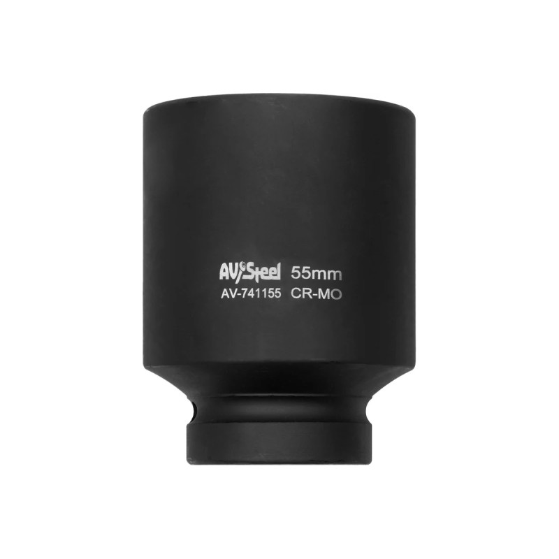 Головка торцевая, высокая AV Steel AV-741155, 12-гранная, 55 мм, 1