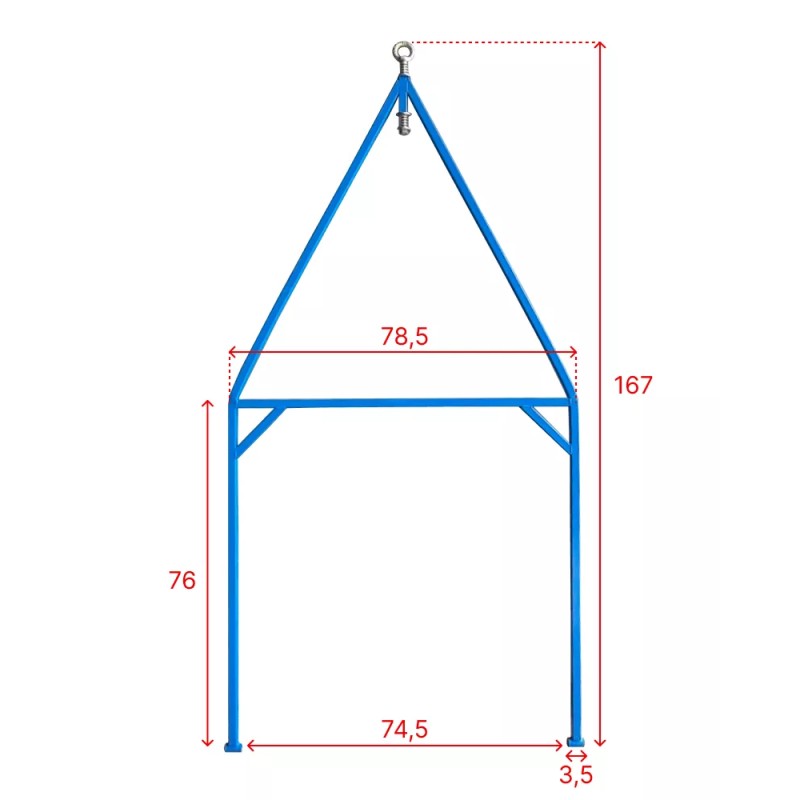 Сани-волокуши ЦентрПласт ЦП 3000 Н, с демпфером и накладками 15 мм