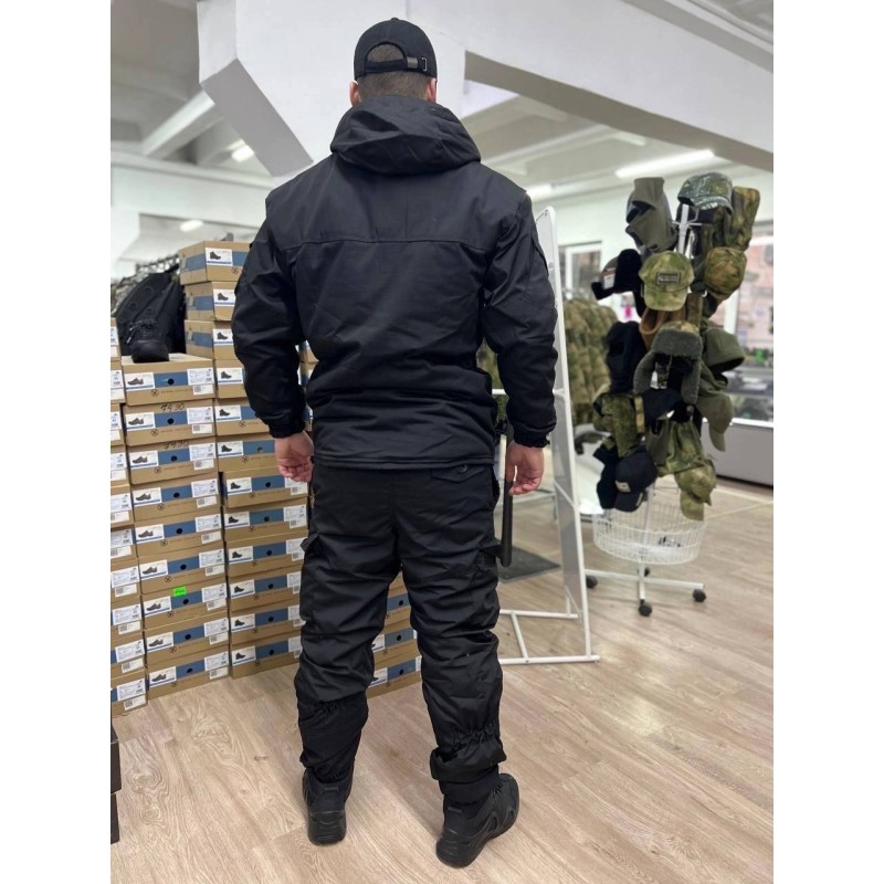 Костюм мужской Горец Горка 5, Рипстоп, черный, размер 52-54