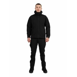 Костюм мужской Esdy, ткань Softshell, черный, размер XL
