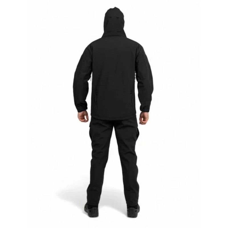 Костюм мужской Esdy, ткань Softshell, черный, размер XL