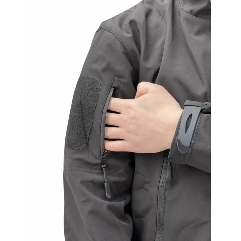 Костюм мужской Esdy, ткань Softshell, черный, размер XL