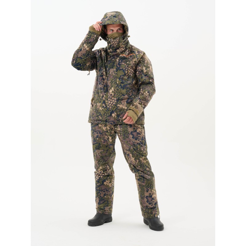 Костюм мужской Triton Gear Pro -45 Гринлайн, ткань Вельбоа, зеленый камуфляж, размер 56-58, 170-176 см