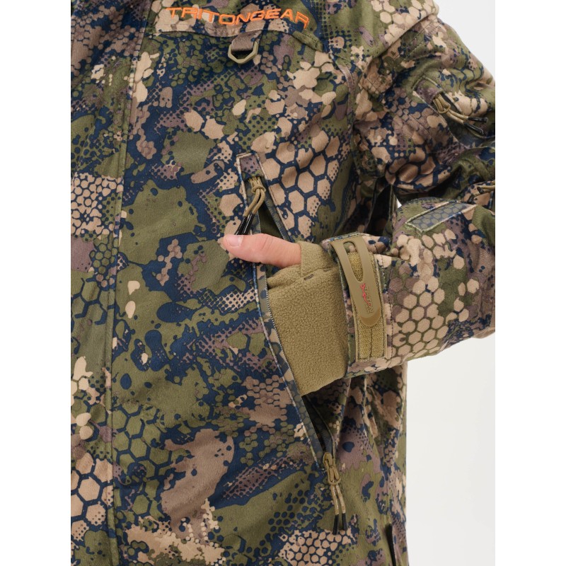 Костюм мужской Triton Gear Pro -45 Гринлайн, ткань Вельбоа, зеленый камуфляж, размер 56-58, 170-176 см