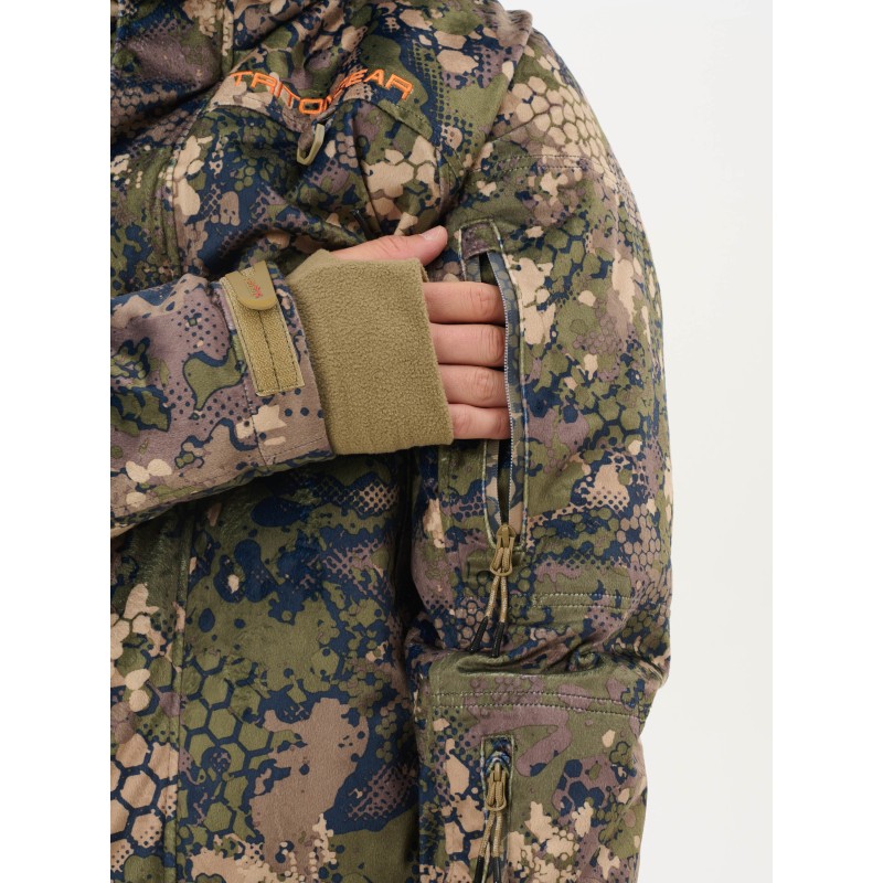 Костюм мужской Triton Gear Pro -45 Гринлайн, ткань Вельбоа, зеленый камуфляж, размер 56-58, 170-176 см